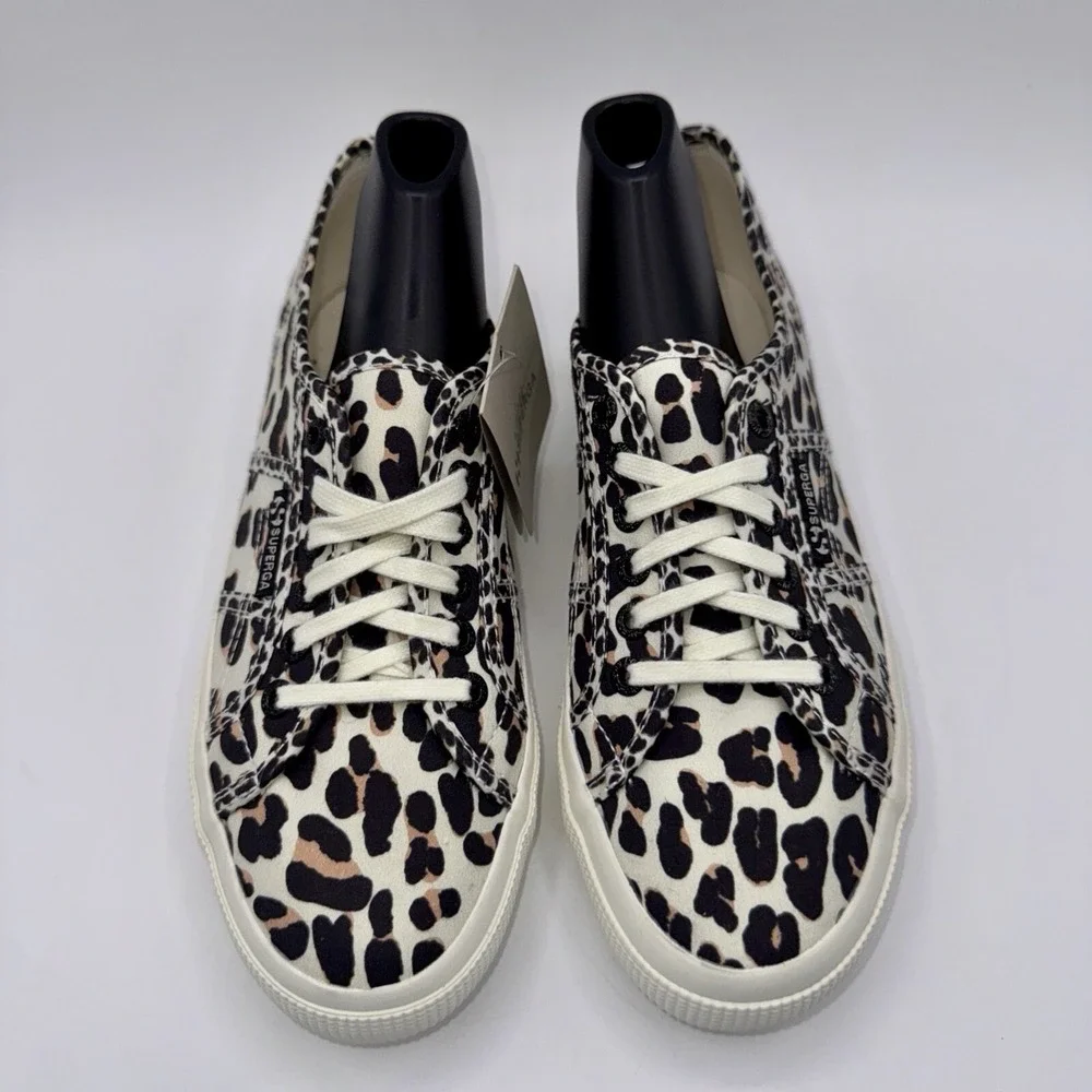 Superga 2750 Sneakers Women's Size 8.5 EU‎ 39.5 Leopard Cheetah Print
